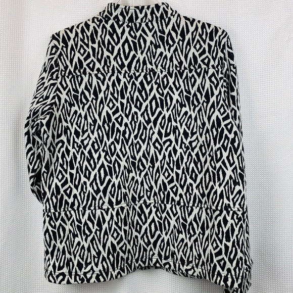 Rafael Sport Geometric Print Zipper Front Jac… - Picture 3 of 6